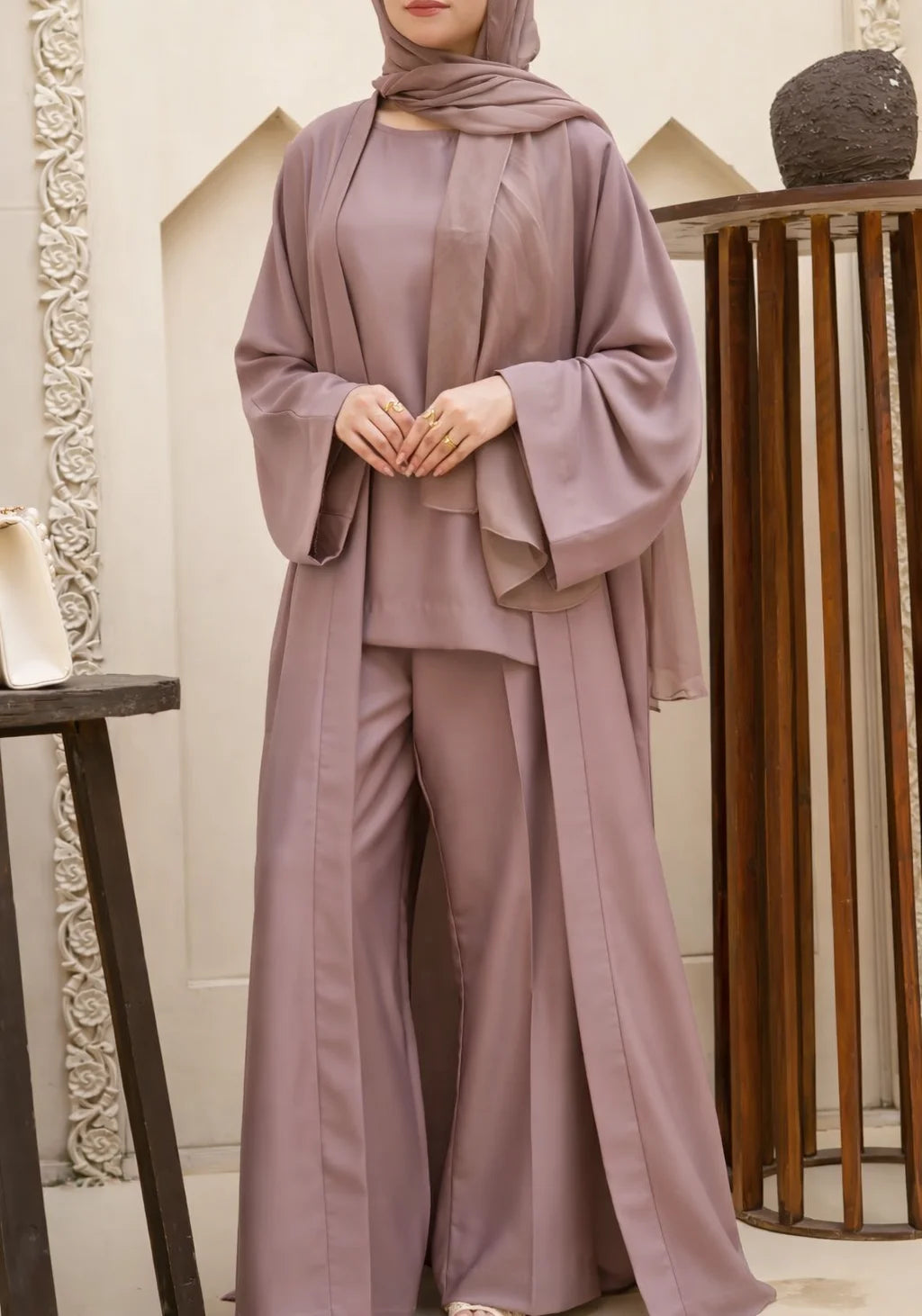 Flora Abaya Set